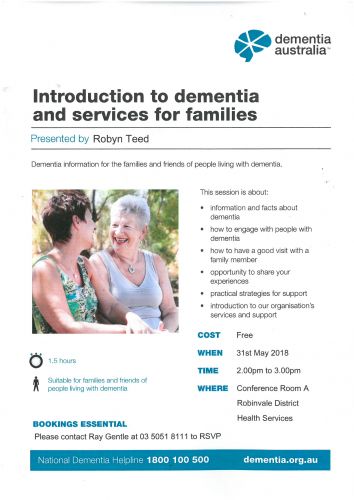 dementia australia workshop