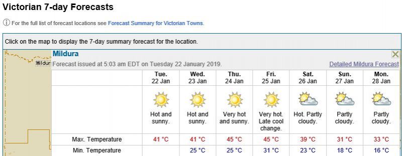 heat wave 21012019 – 25012019 b